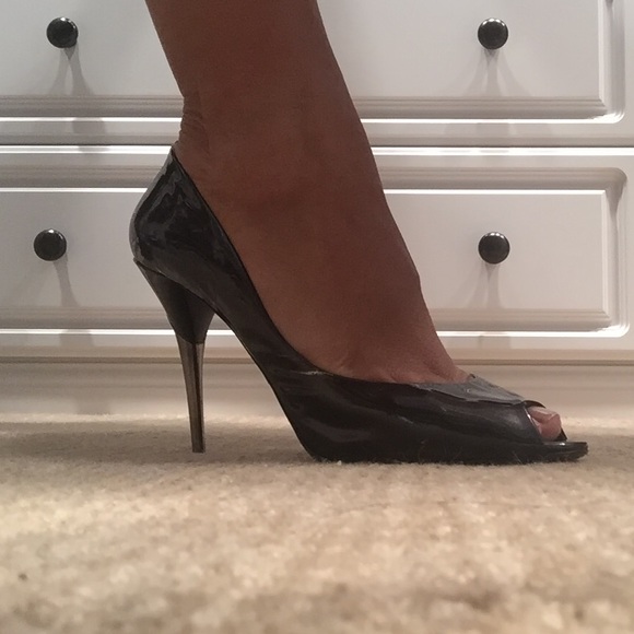 Miu Miu patent peep toe heels