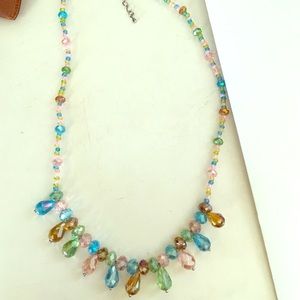 Multi colored beaded necklace