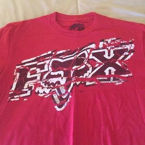 Fox short sleeve t shirt red large