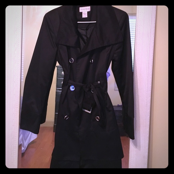 Black Charles Klein trench .