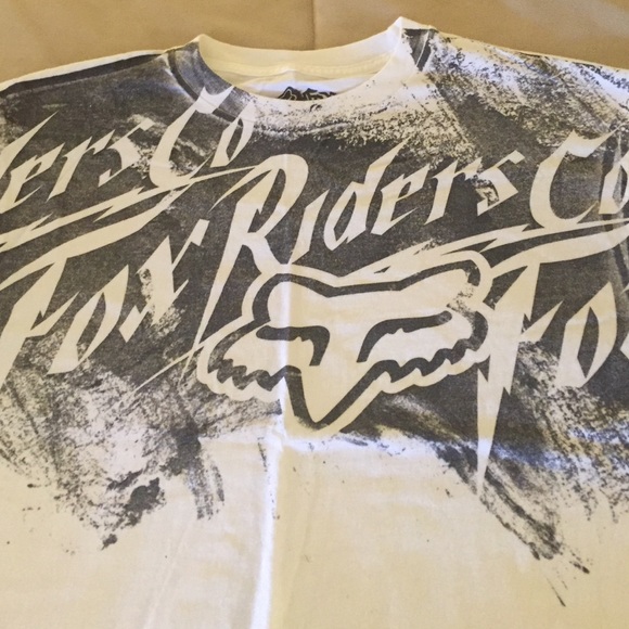 Fox short sleeve t shirt white large