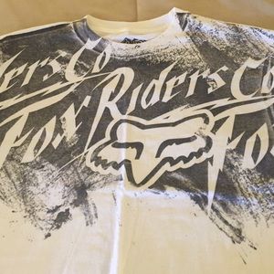 Fox short sleeve t shirt white large