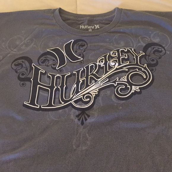 Hurley short sleeve t shirt gray large
