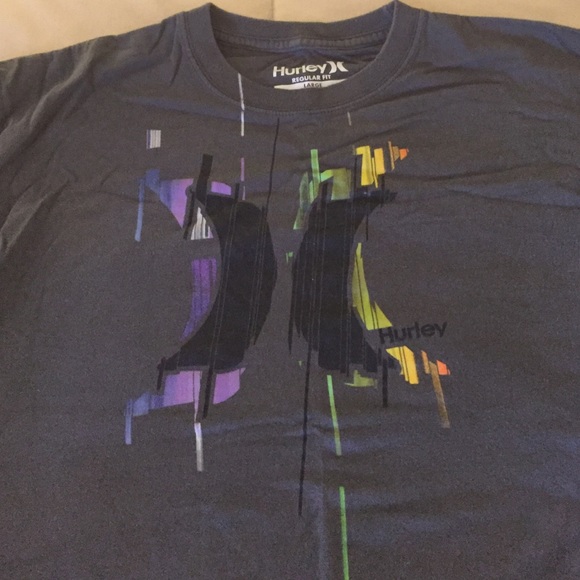 Hurley short sleeve t shirt gray large