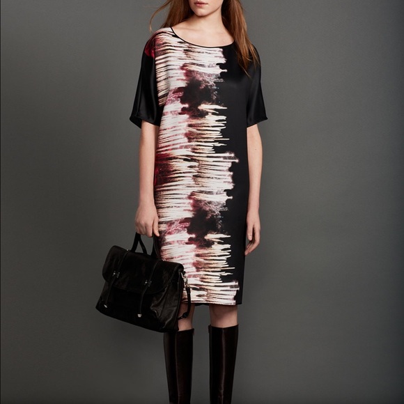 *NWT* Halston Heritage Firework Print Satin Dress