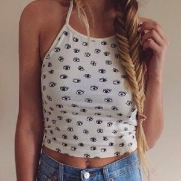 Brandy Melville eye halter top!