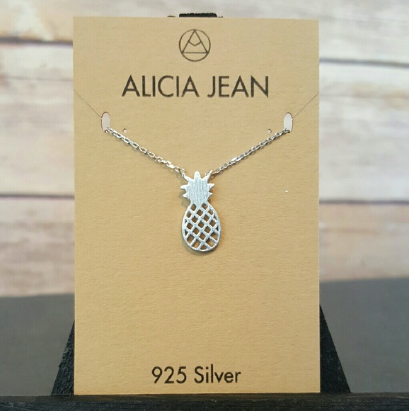 Jewelry - 🍍925 Sterling silver pineapple necklace-3 colours
