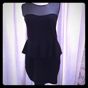 Black Peplum Dress