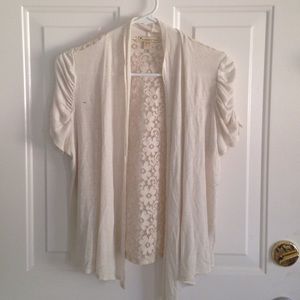 Forever 21 Floral Laced Cardigan