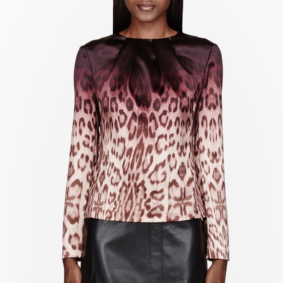J Brand Ombré Leopard Print Blouse