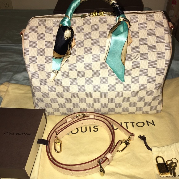 Sold on ♏️er. Louis Vuitton speedy 30B Azur - Picture 1 of 4