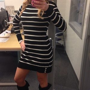 Striped Sweater Dress