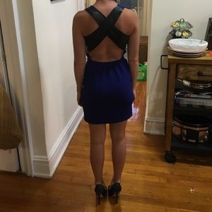 Lovers + Friends blue mini dress