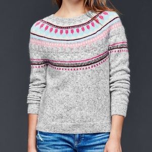 GAP Circular Fair Isle Sweater