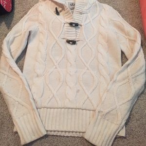 Cream cable knit sweater