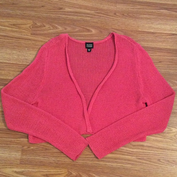 Eileen Fisher crops cardigan M