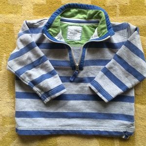 Grey and blue striped Mini Boden sweater 2-3 years
