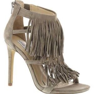 Steve Madden authentic suede fringe heels