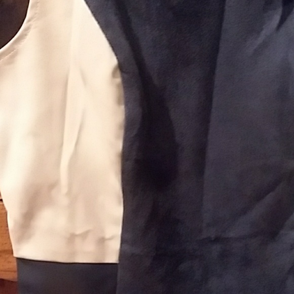 SALE 🎈Blue Vegan Suede & Leather Dress - Picture 6 of 6