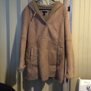 Lands end faux shearling jacket
