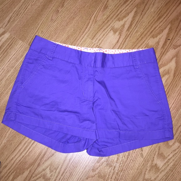 J crew factory purple shorts