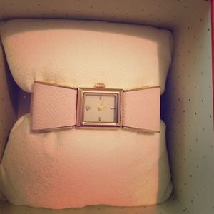 Kate Spade Nude & gold bow watch