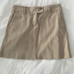 Jcrew khaki skirt