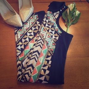 ❗️SALE❗️🎀🆕 EXPRESS Black Tank Dress w/ Gorgeous