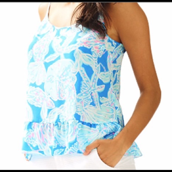 Lilly Pulitzer Coral Tank Top. Size XL.