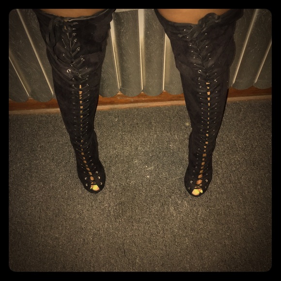 BeBe laced up boots slightly worn