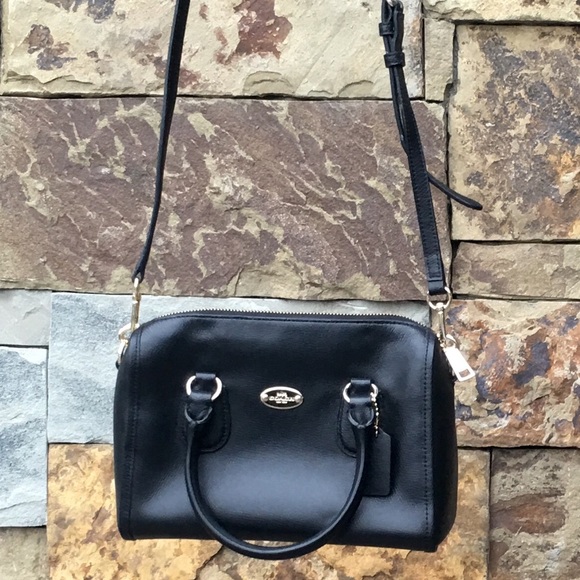 NEW COACH Crossgrain Leather Mini Bennett Satchel