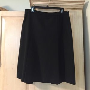Banana Republic High-Waisted Linen Black Skirt