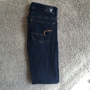 Dark wash American eagle jegging jeans!!!