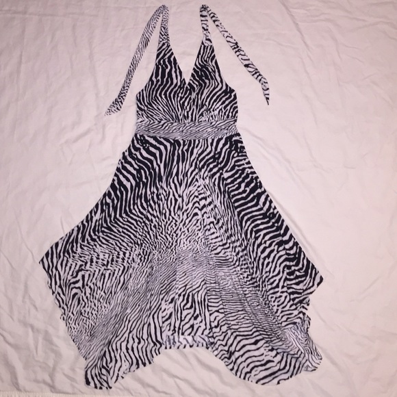 Soma zebra halter dress