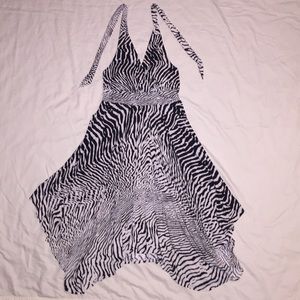 Soma zebra halter dress