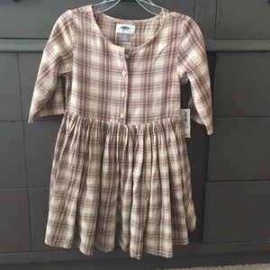 Old Navy-Girls 5T Plaid Dress-New w/Tags