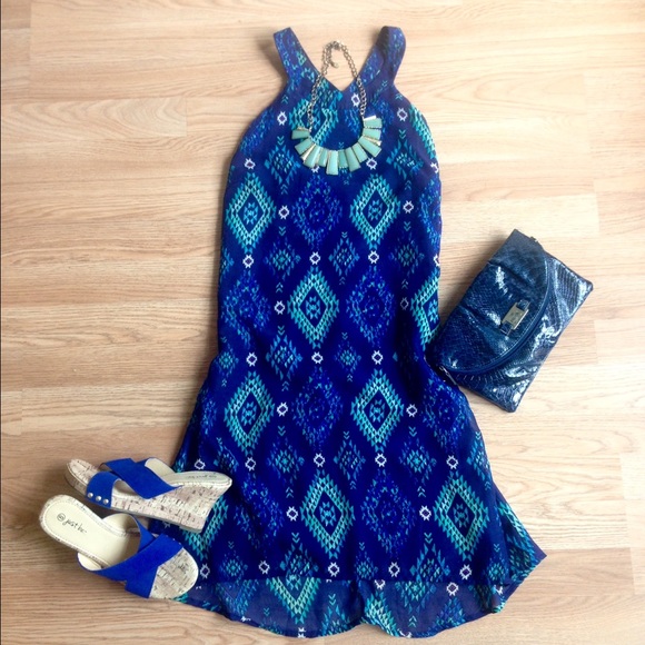Beautiful Cobalt Blue Boutique Dress