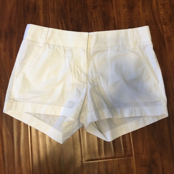 NWOT White 3in J. Crew Shorts