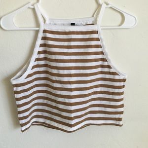 Striped crop top