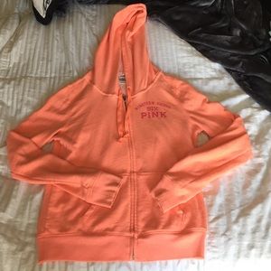 Women's Victoria's Seret Peach/Neon Orange Zip Up