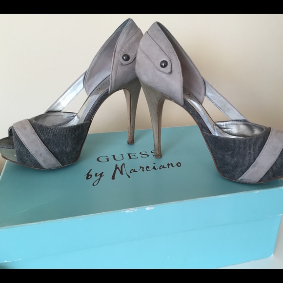 Guess by Marciano gray multicolor heels