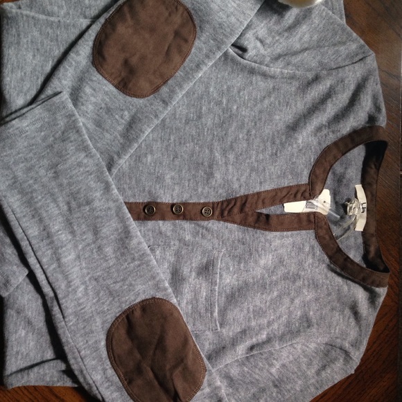 Winter Fall - elbow patch dress sweater- Dry Goods