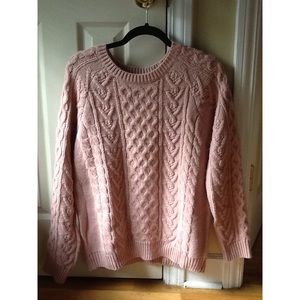 Pastel Pink Oversized Sweater ||