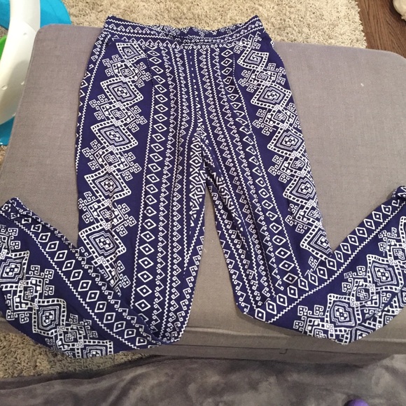 High waist tribal pant