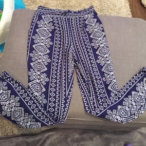 High waist tribal pant