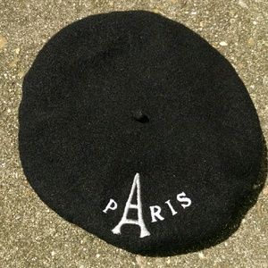 Black Paris beret
