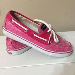 Sperry Top-siders in pink sequins!
