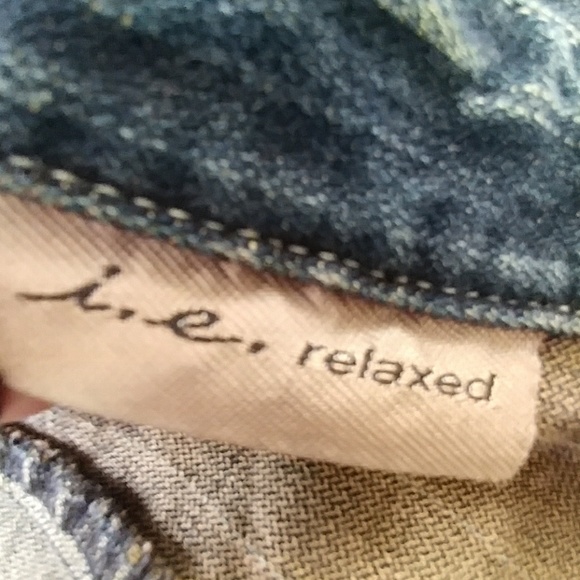 🔥Vintage🔥 I.E RELAXED DISTRESSED STYLE DENIM JACKET - Picture 6 of 8