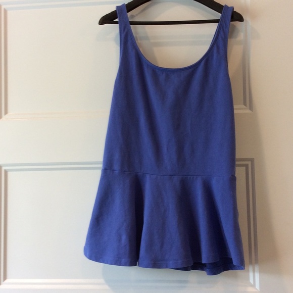 Periwinkle peplum top