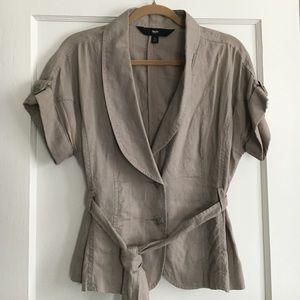 Greige Linen Jacket